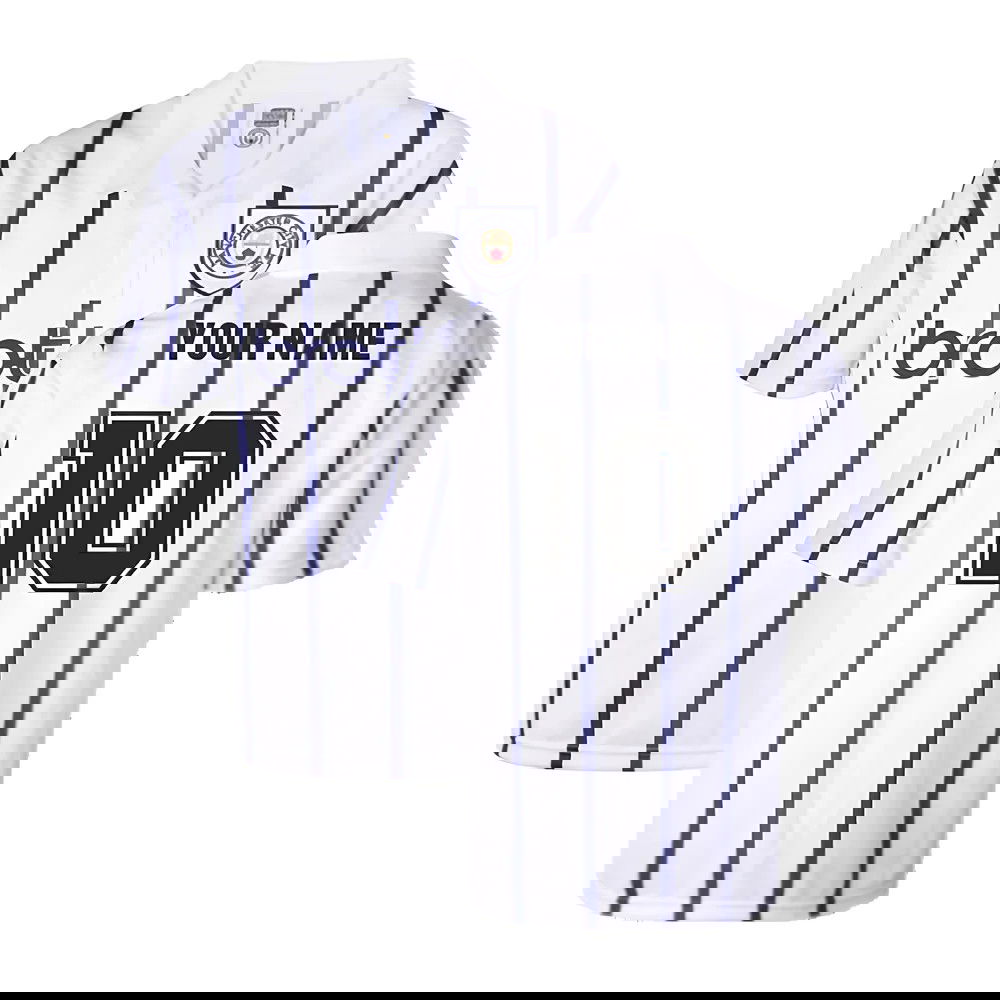 Manchester City 1993 Away Retro Football Shirt (Your Name)