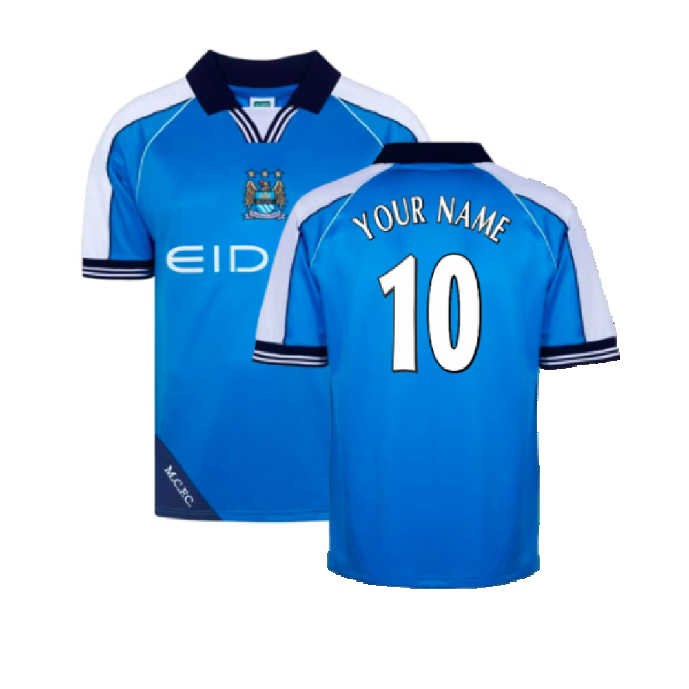 Manchester City 2000 Home Retro Shirt (Your Name)