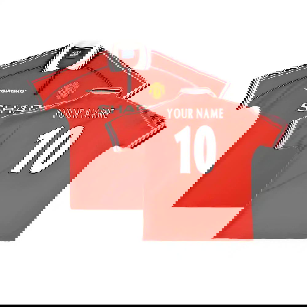 Manchester United 1998-2000 Home Shirt (XXL) (Excellent) (Your Name)