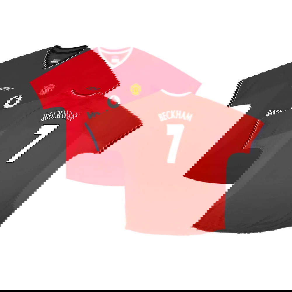 Manchester United 2000-02 Home Shirt ((Excellent) XXL) (Beckham 7)