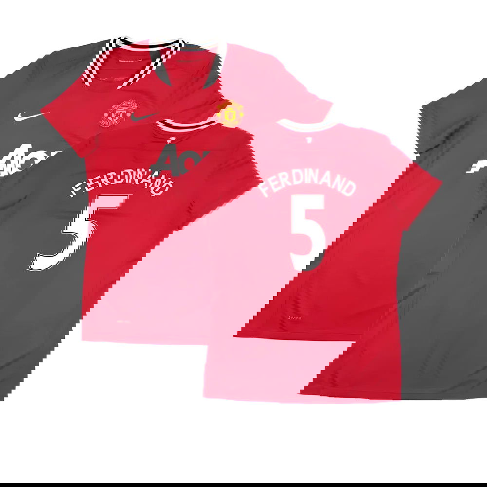 Manchester United 2011-12 Home Shirt (Women\'s) ((Very Good) M) (Ferdinand 5)