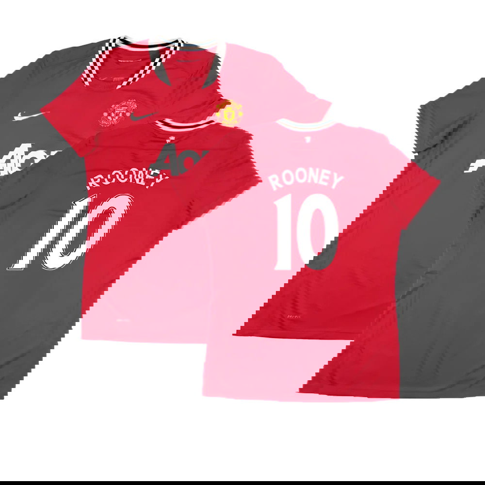 Manchester United 2011-12 Home Shirt (Women\'s) ((Very Good) M) (Rooney 10)