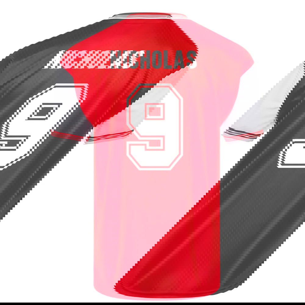 Score Draw Arsenal 1985 Centenary Retro Football Shirt (Nicholas 9)