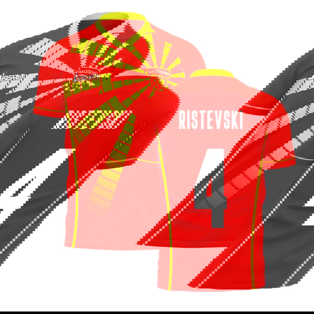  North Macedonia 2025-2026 Home Concept Shirt (Libero) (RISTEVSKI 4)