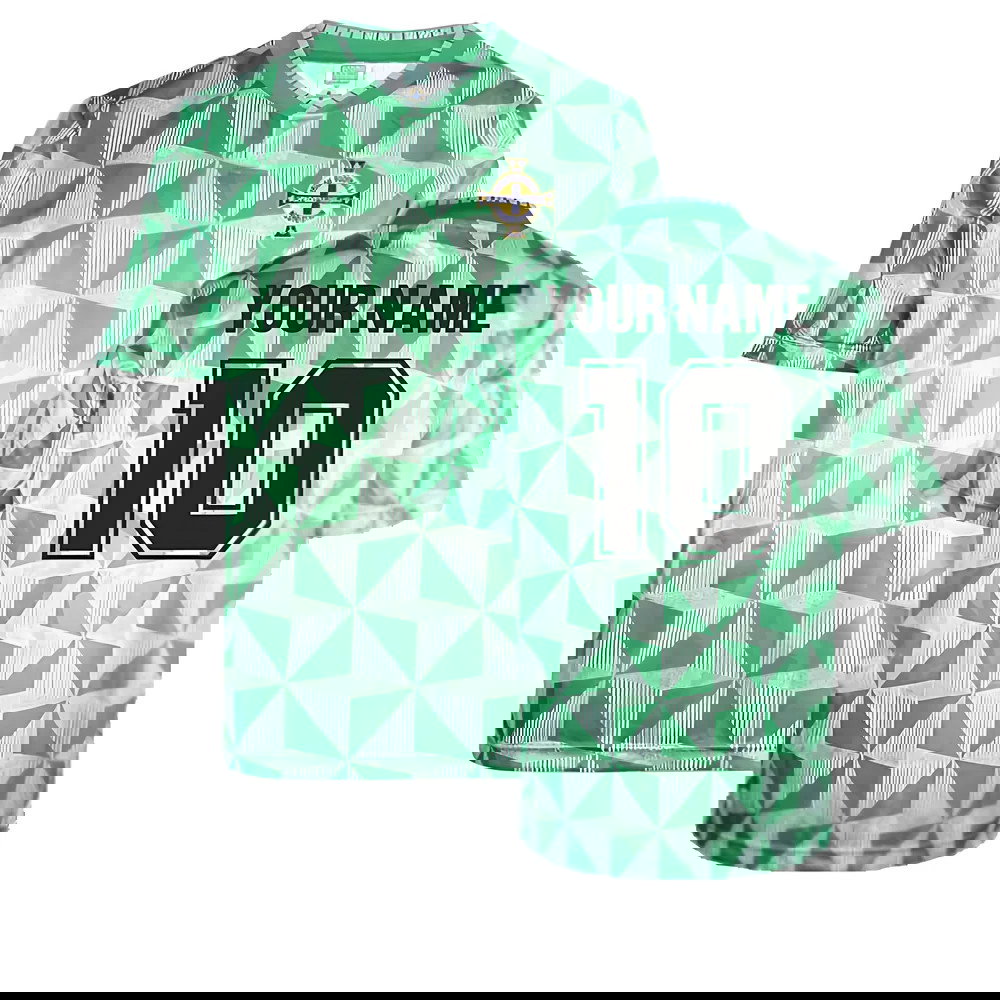 Northern Ireland 1990 Home Retro Shirt (Your Name)