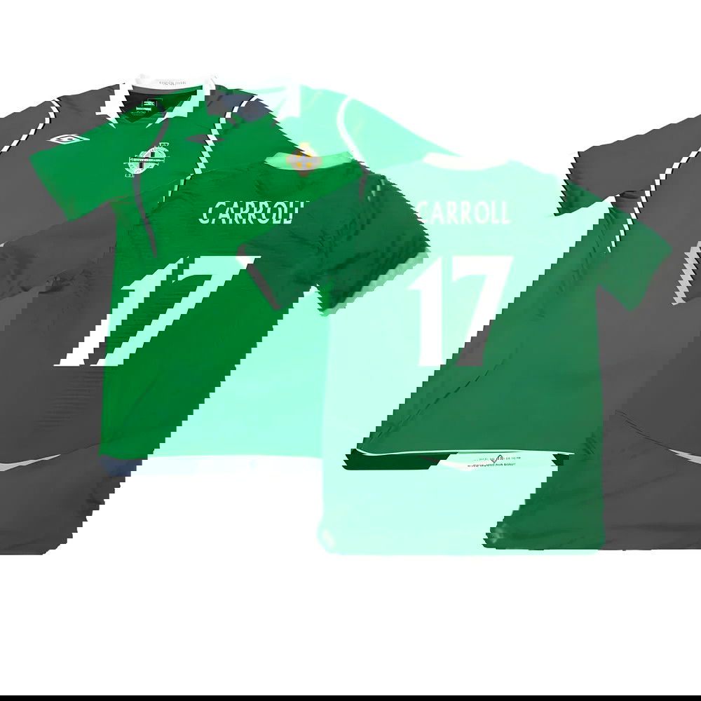 Northern Ireland 2008-09 Home Shirt ((Excellent) M) (Carroll 17)