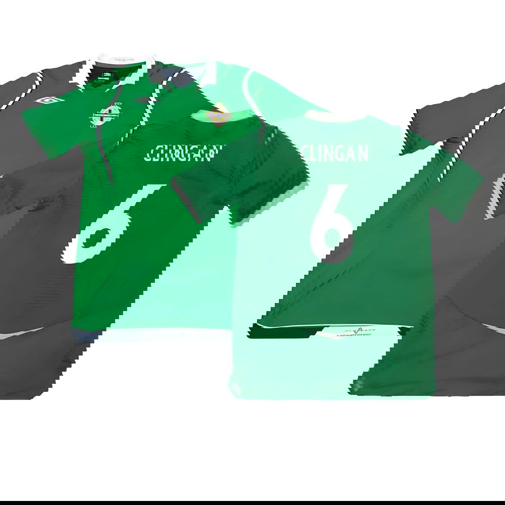 Northern Ireland 2008-09 Home Shirt ((Excellent) M) (Clingan 6)