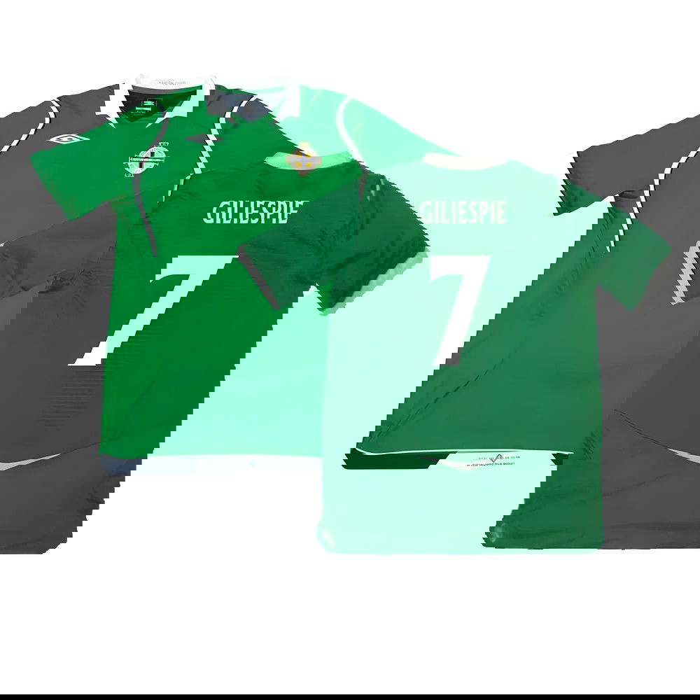 Northern Ireland 2008-09 Home Shirt ((Excellent) M) (Giliespie 7)