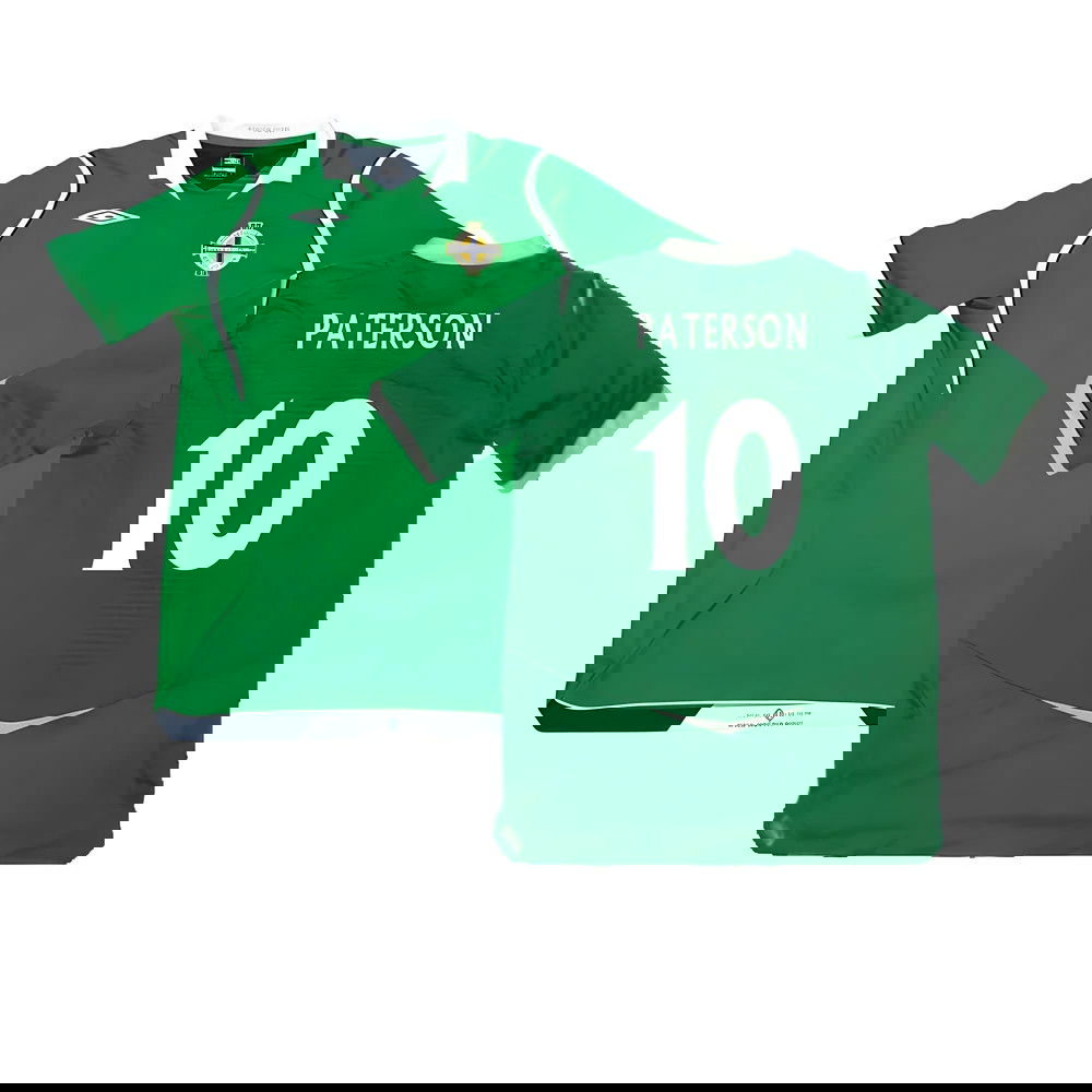Northern Ireland 2008-09 Home Shirt ((Excellent) M) (Paterson 10)