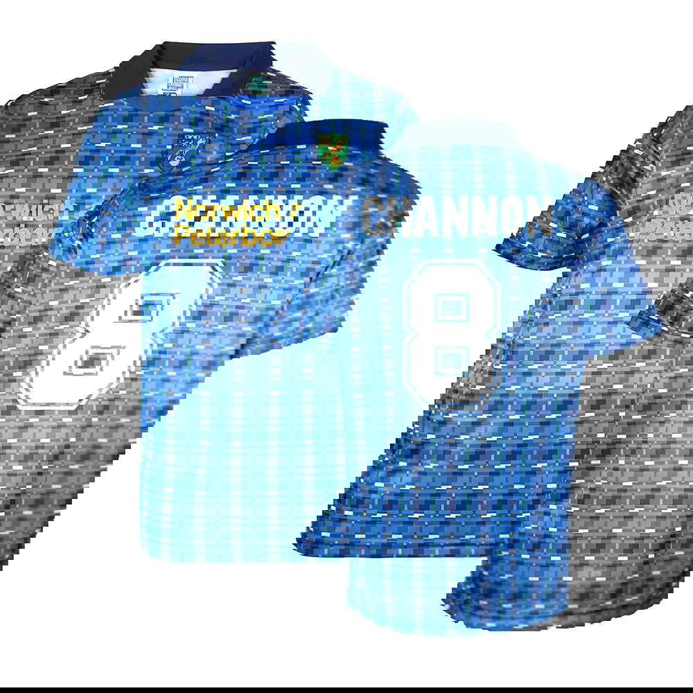 Norwich 1994 Away Retro Football Shirt (Channon 8)