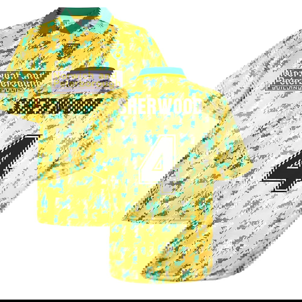 Norwich City 1993 Home Retro Shirt (SHERWOOD 4)