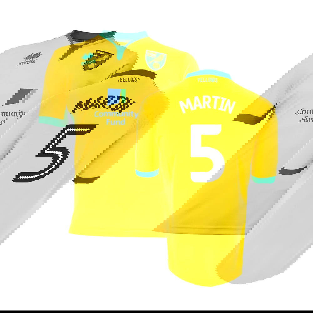 Norwich City 2016-17 Home Shirt ((Good) XXL) (Martin 5)