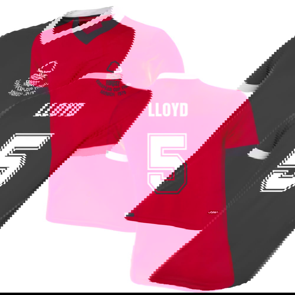 Nottingham Forest 1979 European Cup Final Retro Football Shirt (Lloyd 5)