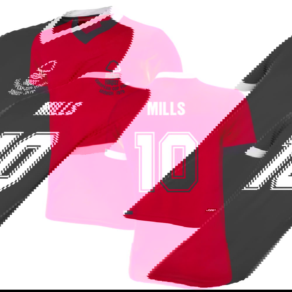 Nottingham Forest 1979 European Cup Final Retro Football Shirt (Mills 10)