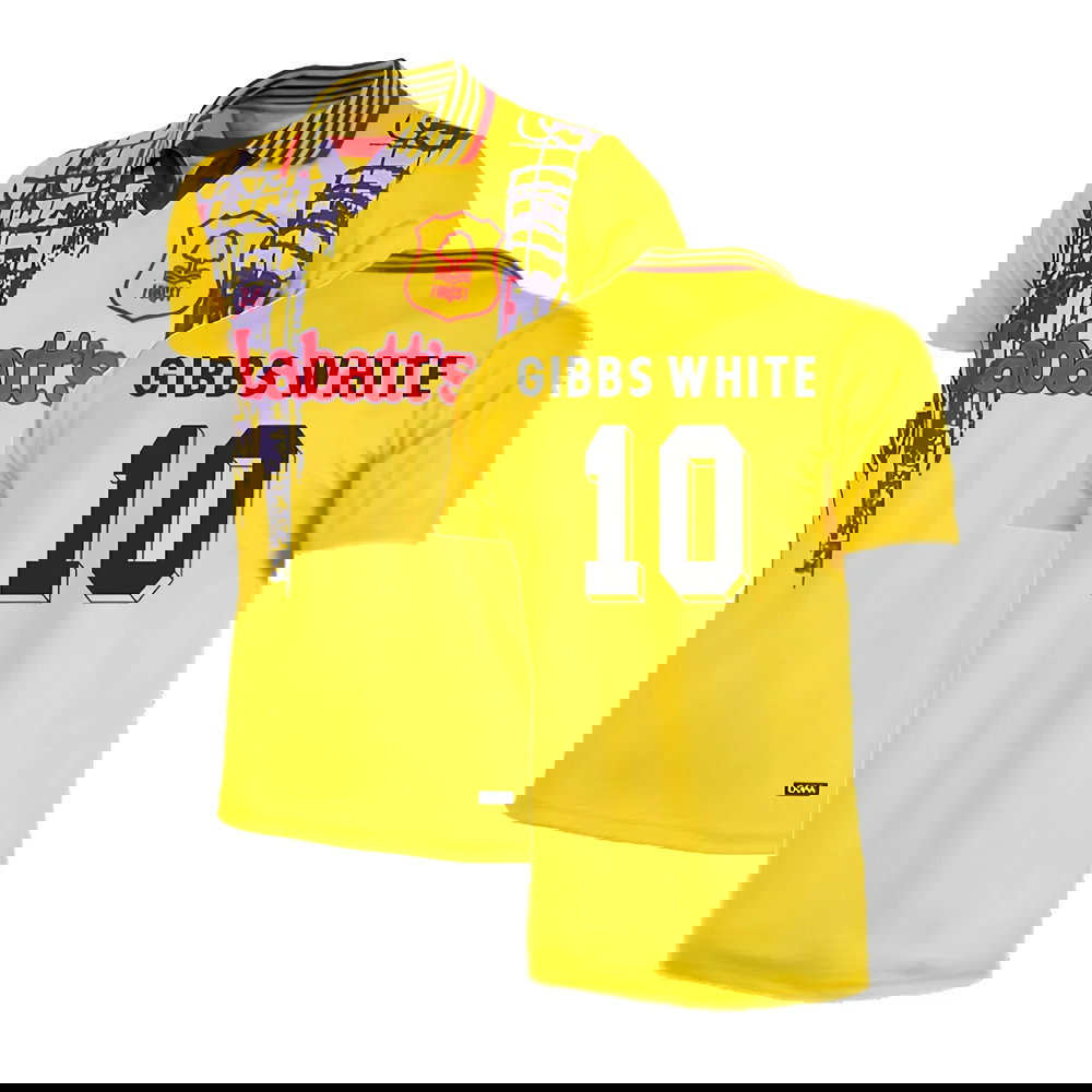 Nottingham Forest 1995-1997 Away Retro Shirt (GIBBS WHITE 10)