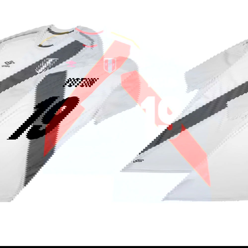 Peru 2018-19 Home Shirt ((Good) S) (Yotun 19)