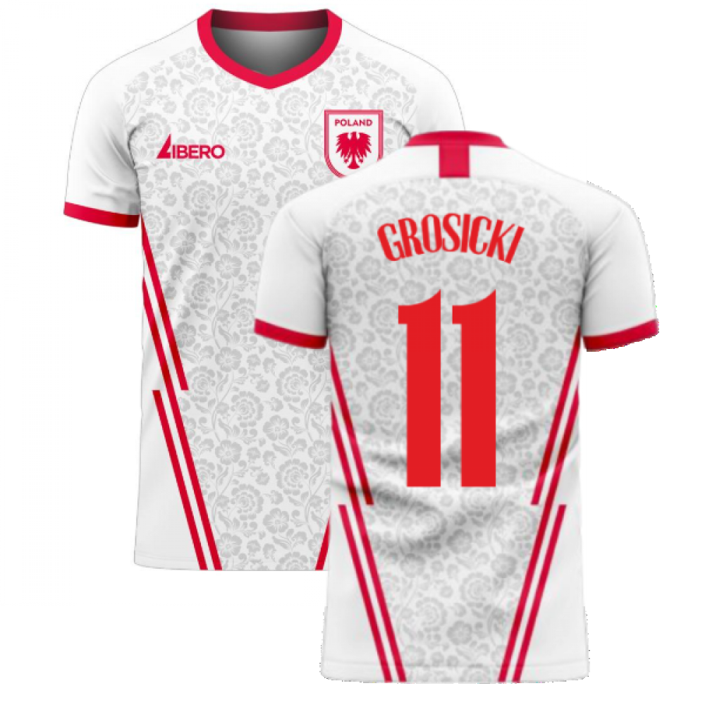 Poland 2025-2026 Home Concept Football Kit (Libero) (GROSICKI 11)