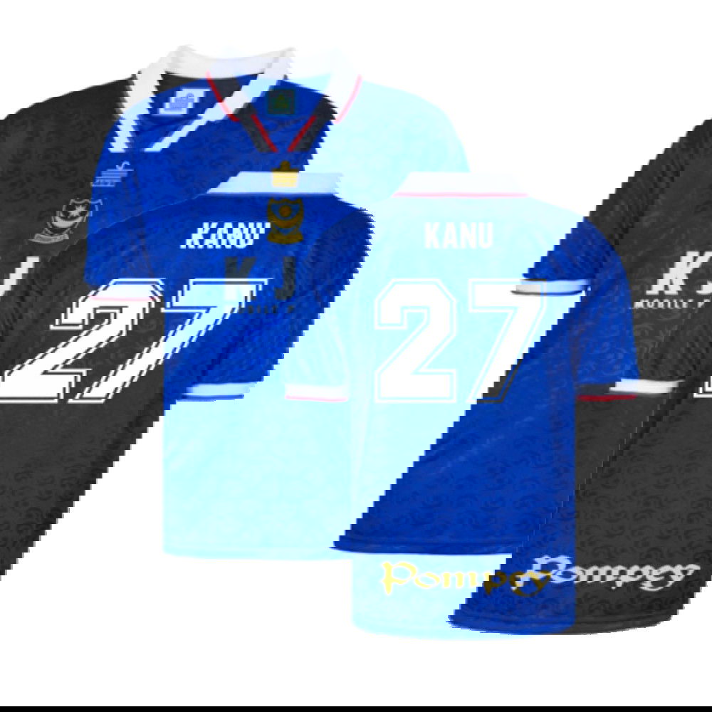 Portsmouth 1998 Admiral Retro Football Shirt (Kanu 27)