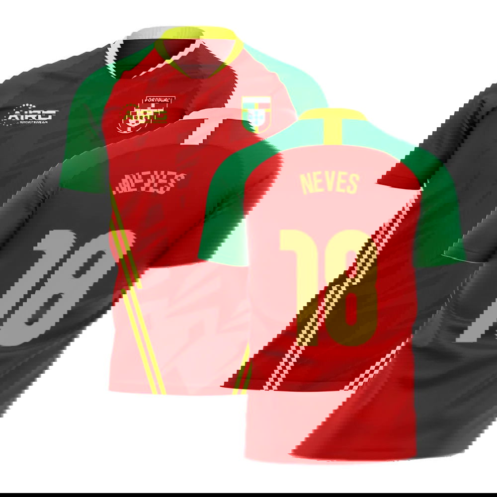 Portugal 2025-2026 Home Concept Football Kit (Airo) (Neves 18)