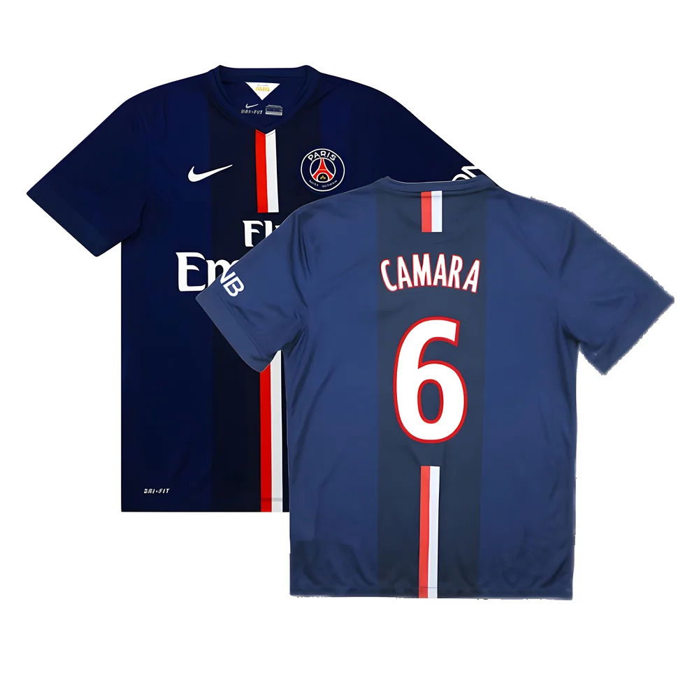 PSG 2014-15 Home Shirt ((Very Good) S) (Camara 6)