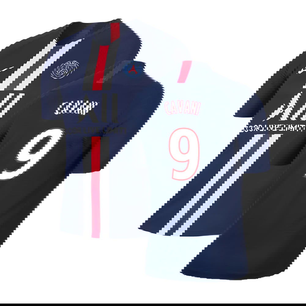 PSG 2019-20 Home Nike Vaporknit Shirt ((Mint) S) (CAVANI 9)