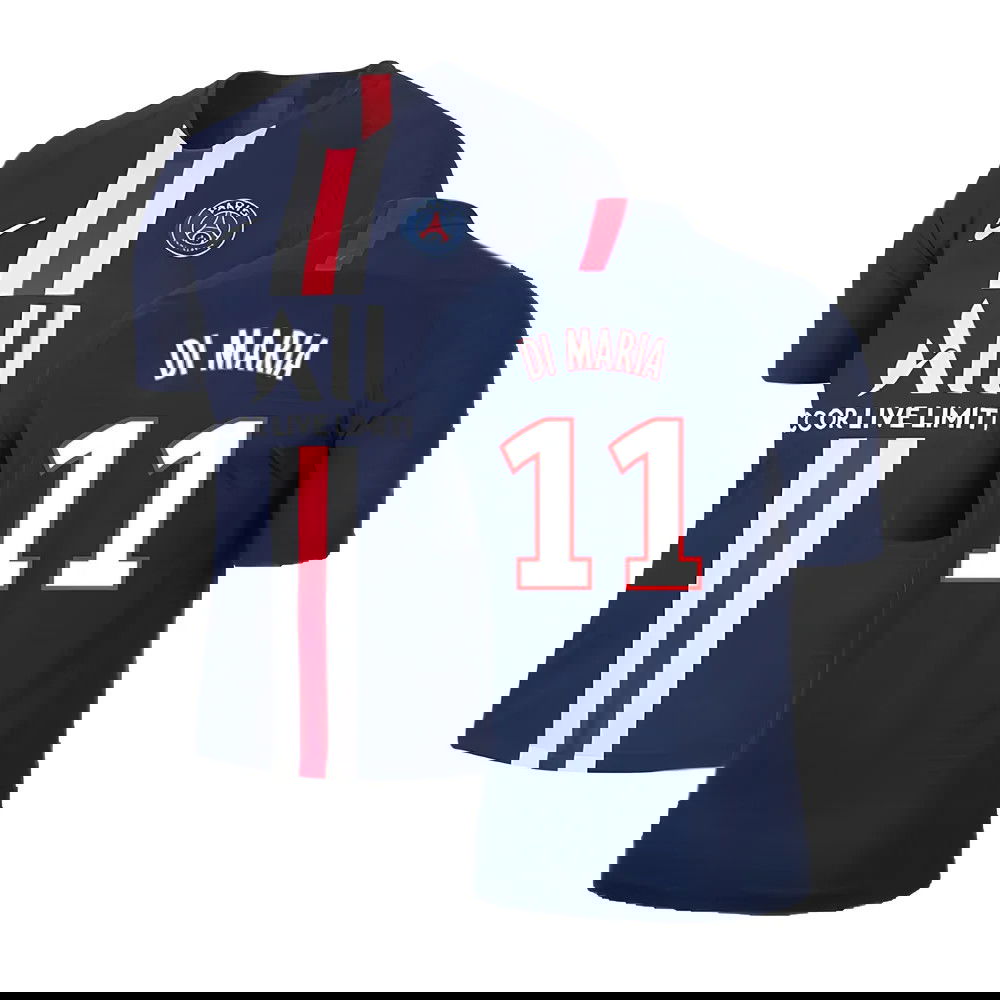 PSG 2019-20 Home Nike Vaporknit Shirt ((Mint) S) (DI MARIA 11)