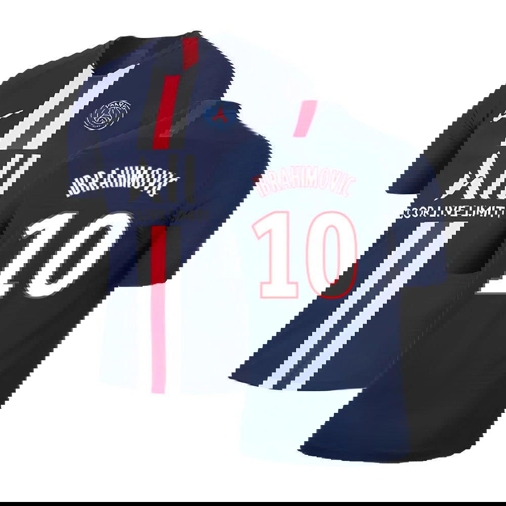 PSG 2019-20 Home Nike Vaporknit Shirt ((Mint) S) (IBRAHIMOVIC 10)