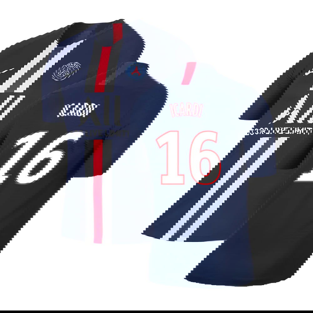 PSG 2019-20 Home Nike Vaporknit Shirt ((Mint) S) (Icardi 16)