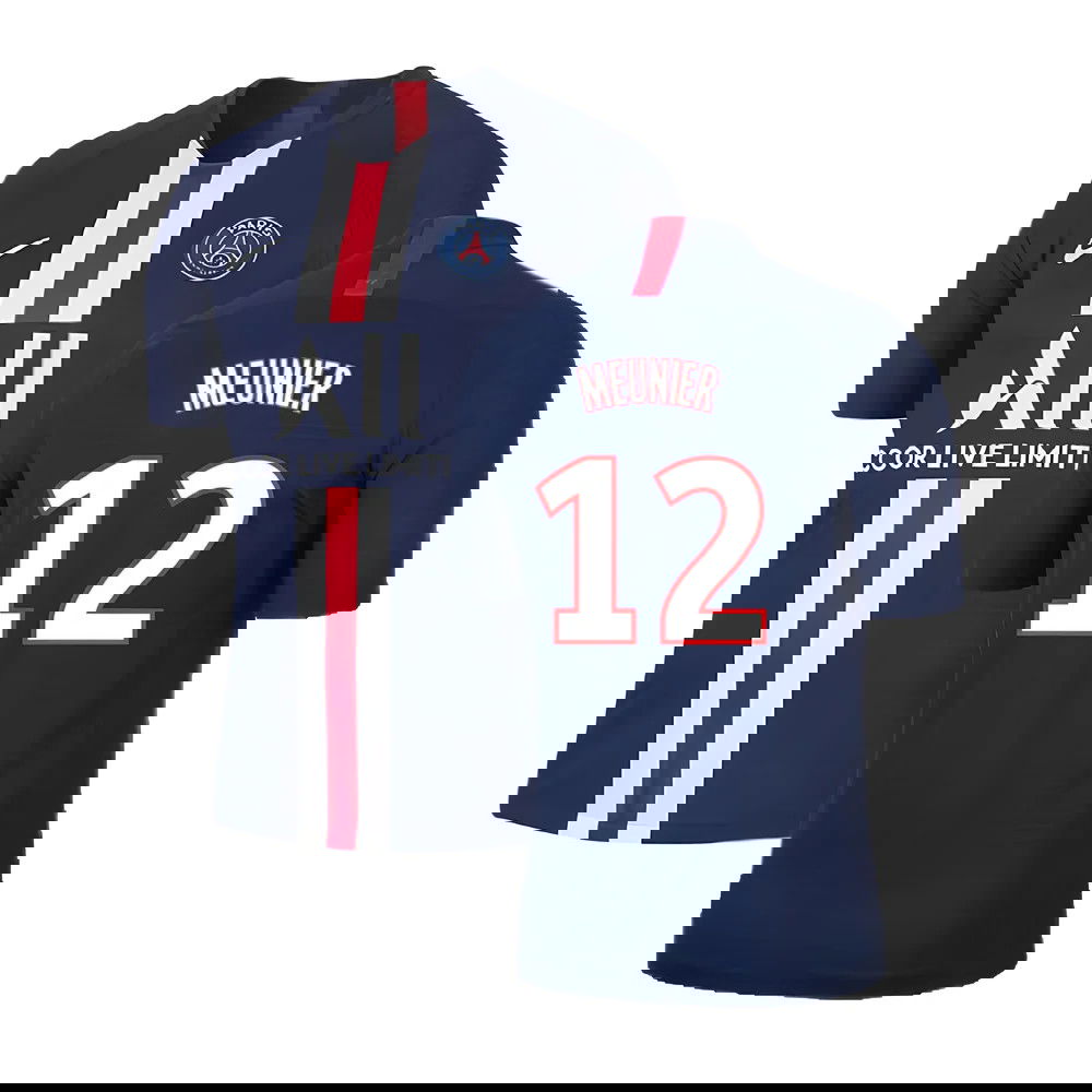 PSG 2019-20 Home Nike Vaporknit Shirt ((Mint) S) (MEUNIER 12)