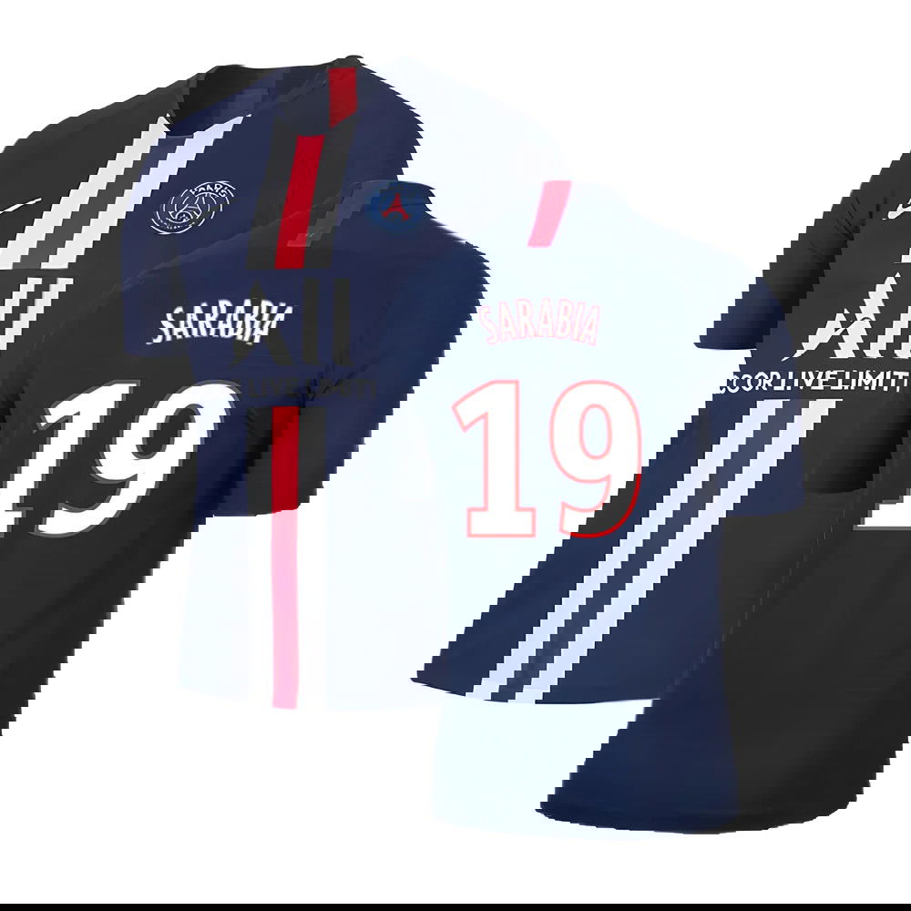 PSG 2019-20 Home Nike Vaporknit Shirt ((Mint) S) (Sarabia 19)
