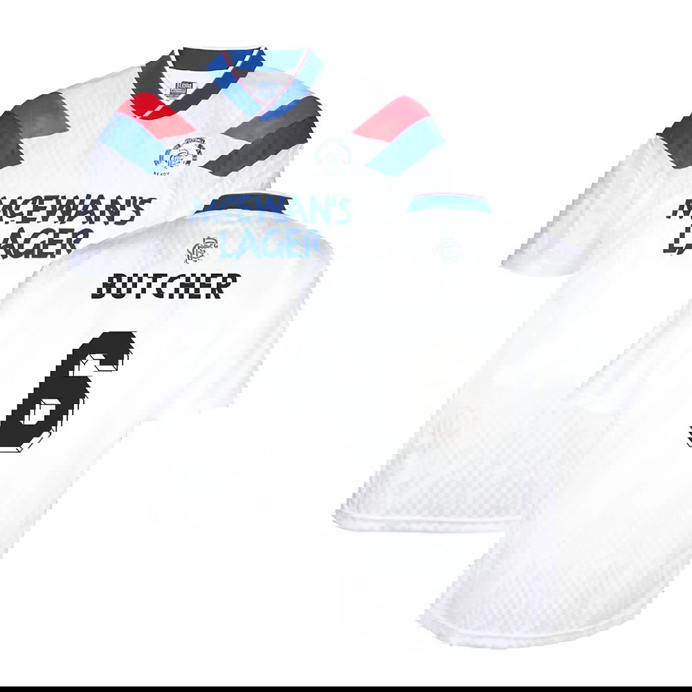 Rangers 1990 Away Retro Football Shirt (Butcher 6)