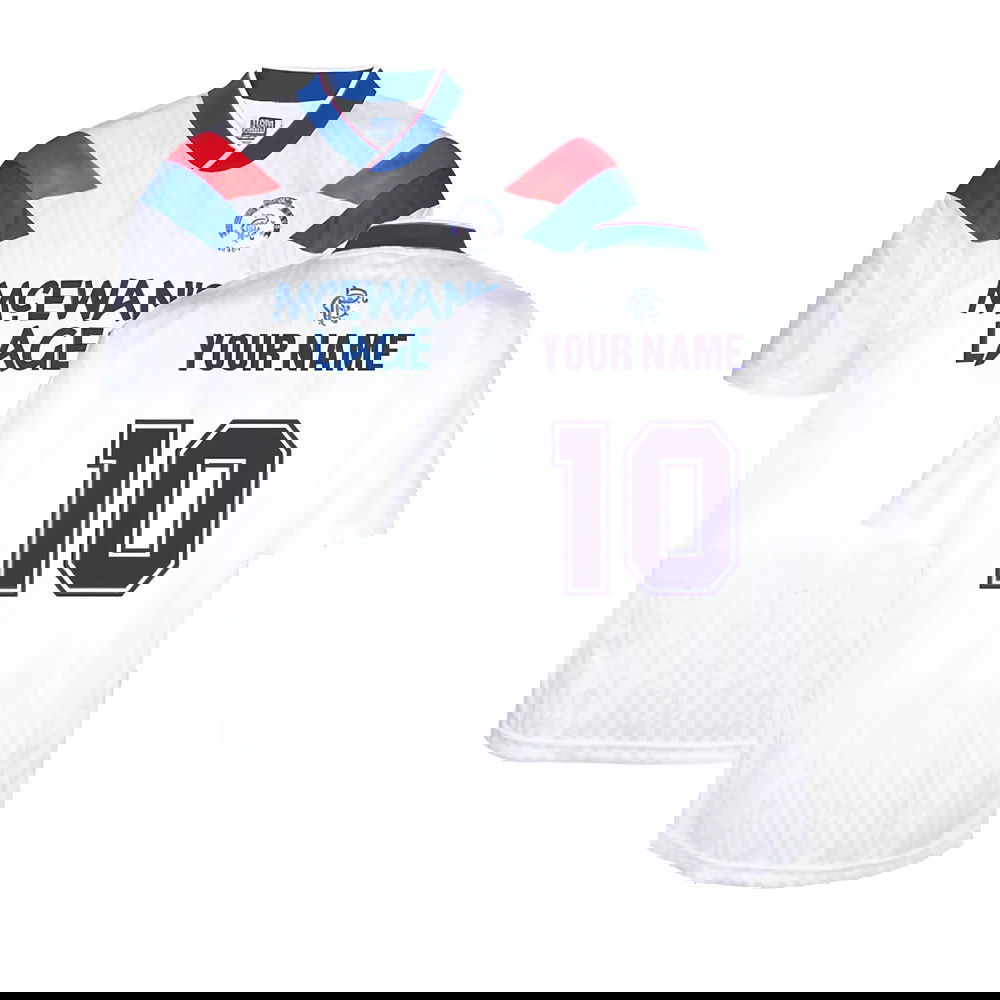 Rangers 1990 Away Retro Football Shirt (Your Name)