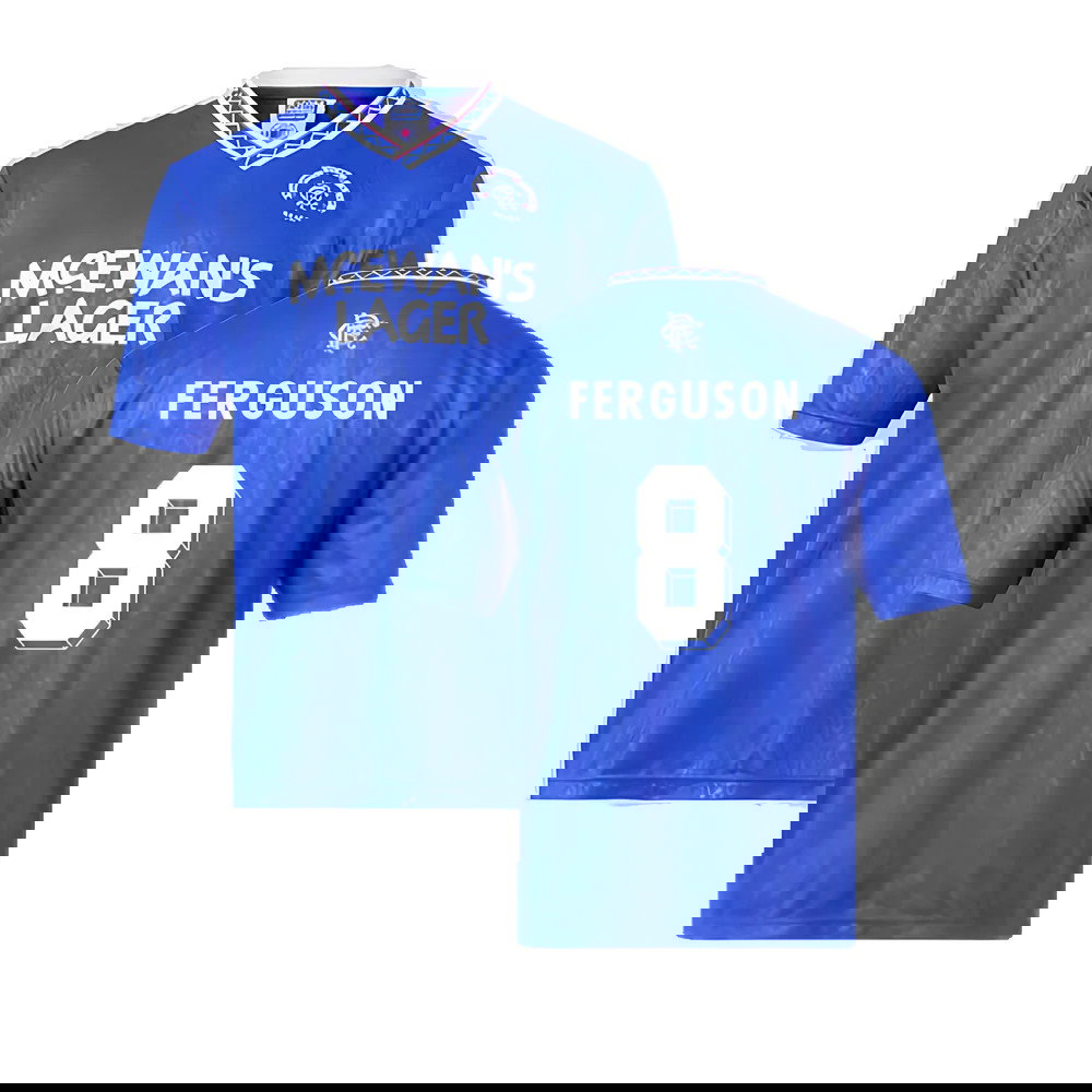 Rangers 1990 Home Retro Football Shirt (Ferguson 8)