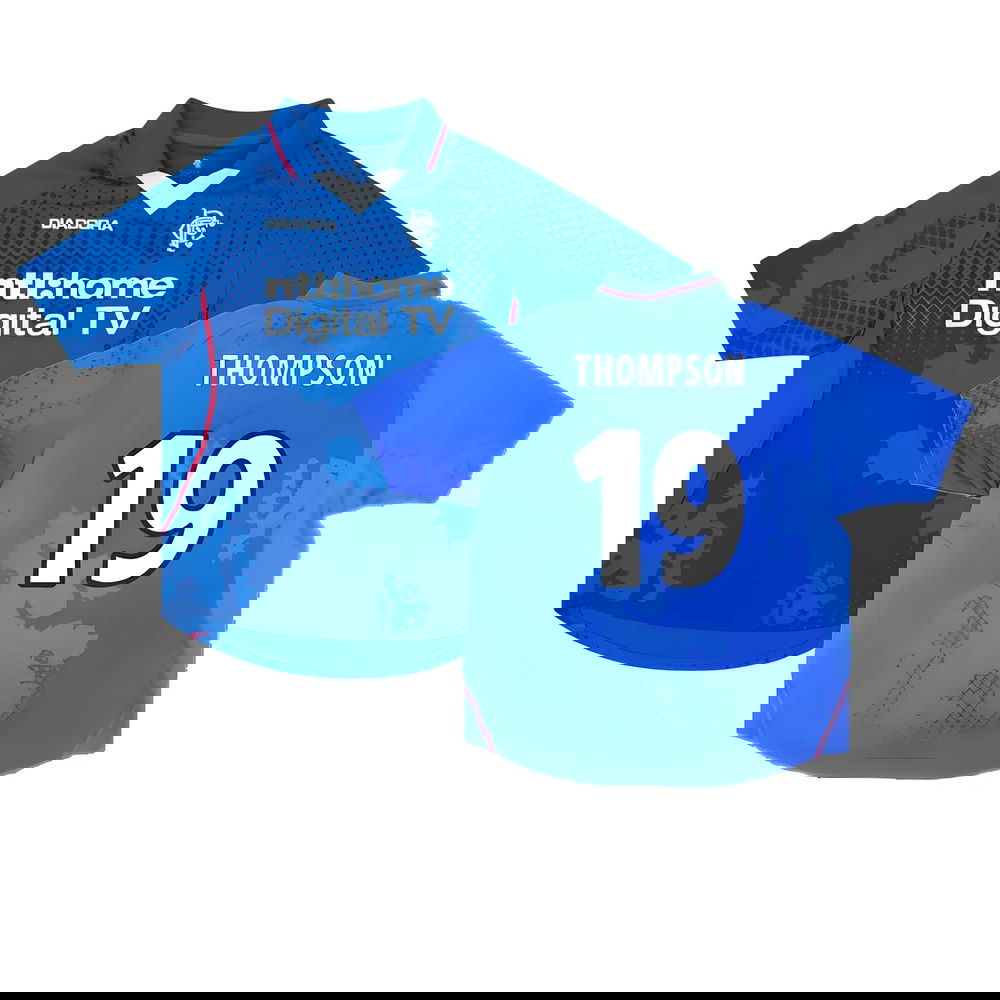 Rangers 2002-03 Home Shirt ((Very Good) XL) (Thompson 19)