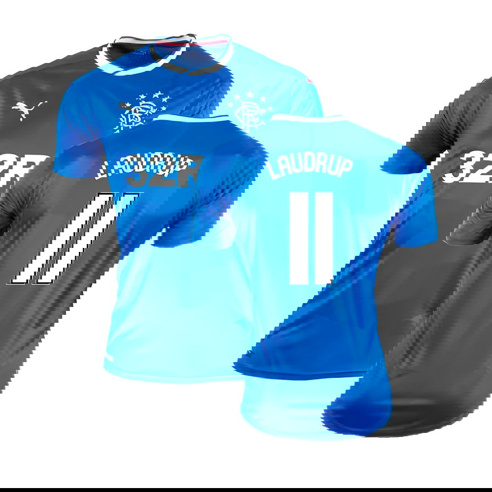 Rangers 2016-17 Home Shirt ((Excellent) XL) (Laudrup 11)