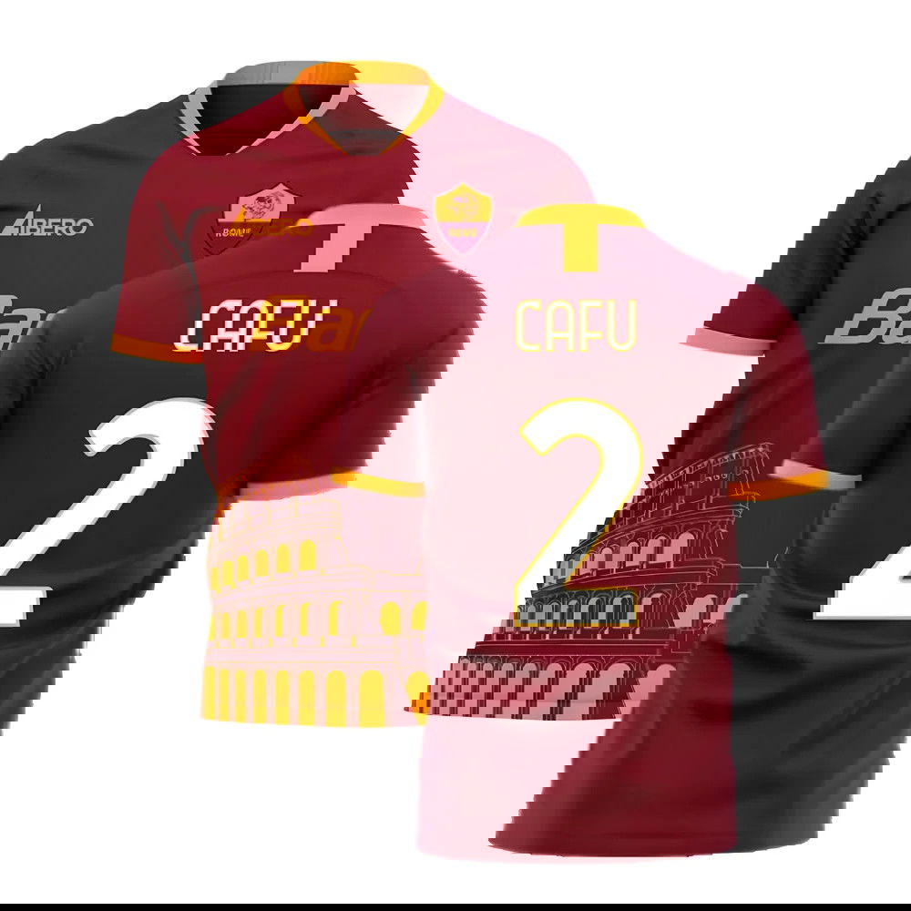Roma 2025-2026 Home Concept Football Kit (Libero) (CAFU 2)
