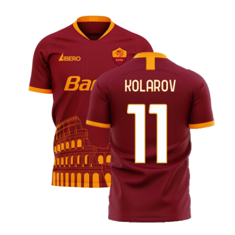 Roma 2025-2026 Home Concept Football Kit (Libero) (KOLAROV 11)