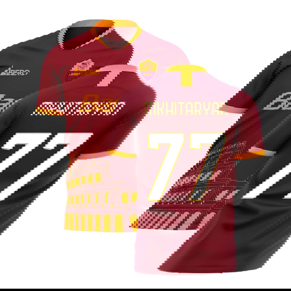 Roma 2025-2026 Home Concept Football Kit (Libero) (MKHITARYAN 77)