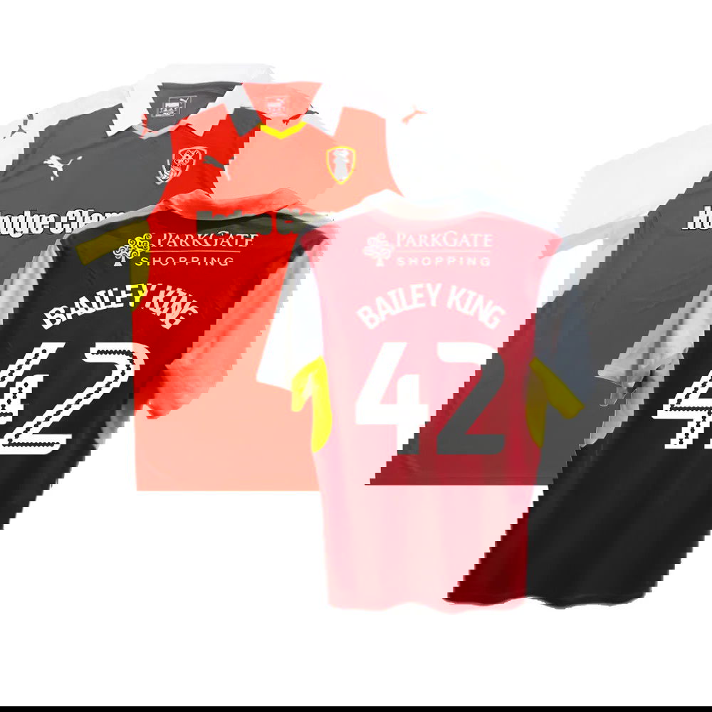 Rotherham 2016-17 Home Shirt ((Good) XL) (Bailey King 42)