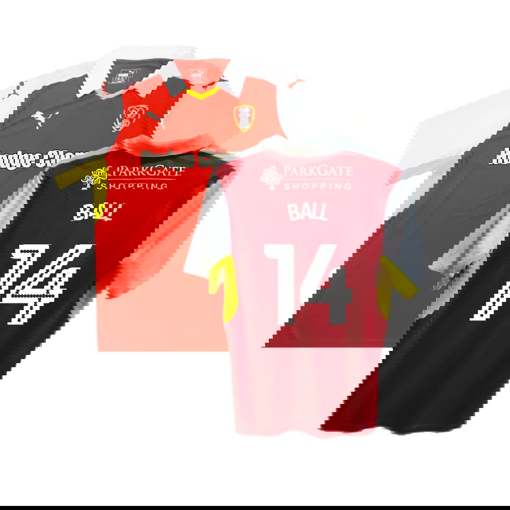 Rotherham 2016-17 Home Shirt ((Good) XL) (Ball 14)