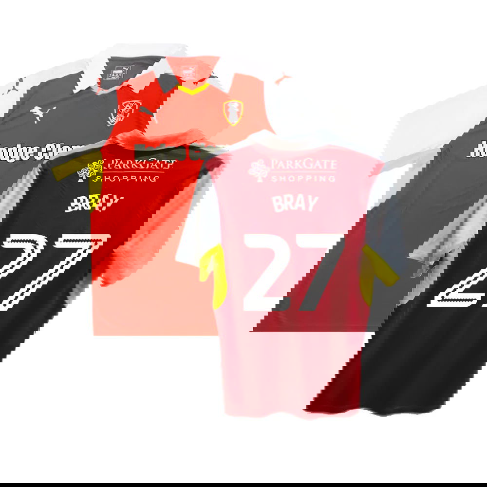 Rotherham 2016-17 Home Shirt ((Good) XL) (Bray 27)