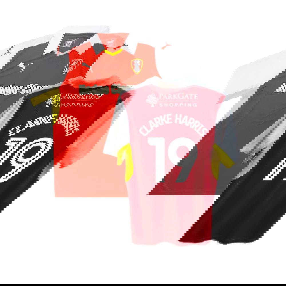 Rotherham 2016-17 Home Shirt ((Good) XL) (Clarke Harris 19)