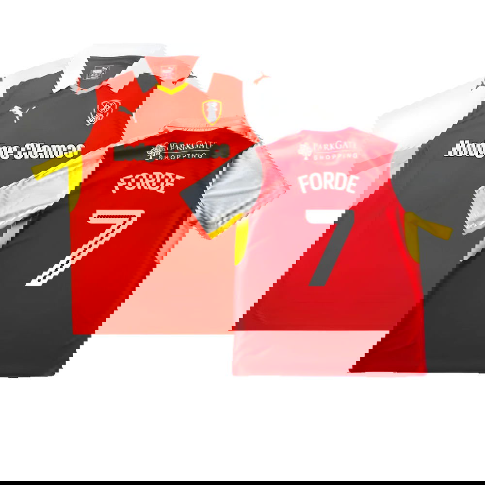 Rotherham 2016-17 Home Shirt ((Good) XL) (Forde 7)