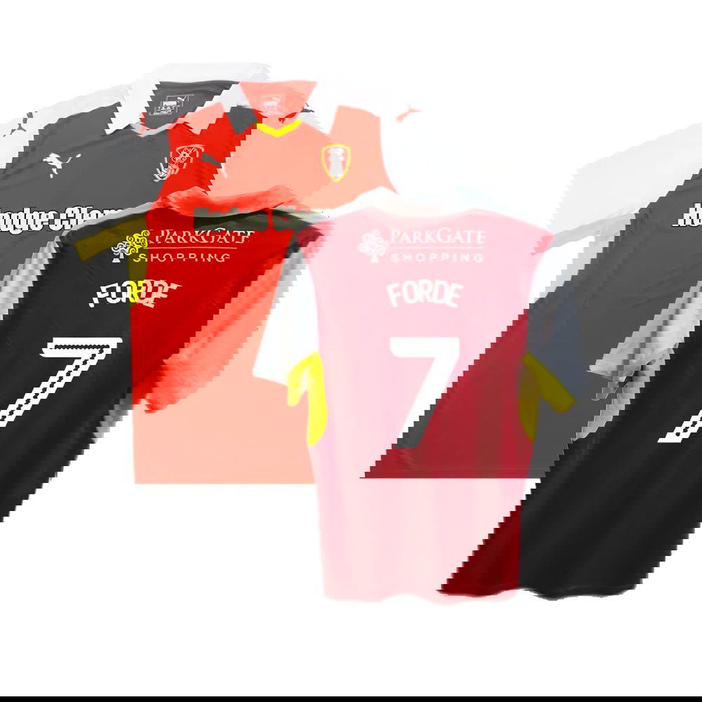 Rotherham 2016-17 Home Shirt ((Good) XL) (Forde 7)