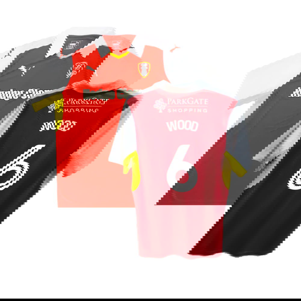 Rotherham 2016-17 Home Shirt ((Good) XL) (Wood 6)