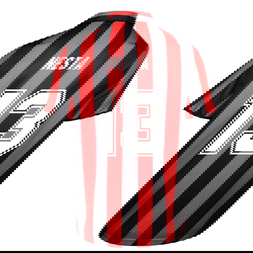 Score Draw Ac Milan 1988 Retro Football Shirt (NESTA 13)