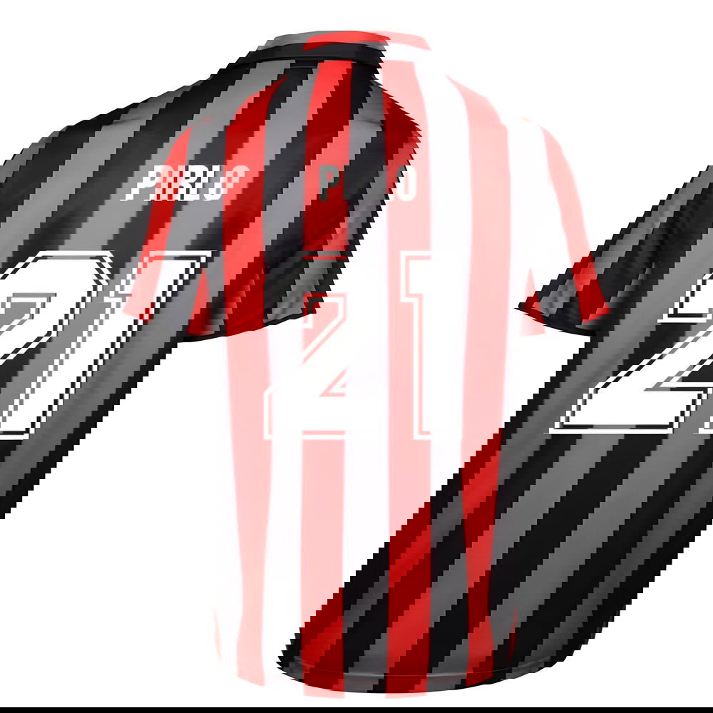 Score Draw Ac Milan 1988 Retro Football Shirt (PIRLO 21)