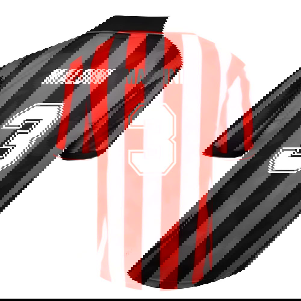 Score Draw AC Milan 1994 Retro Football Shirt (MALDINI 3)
