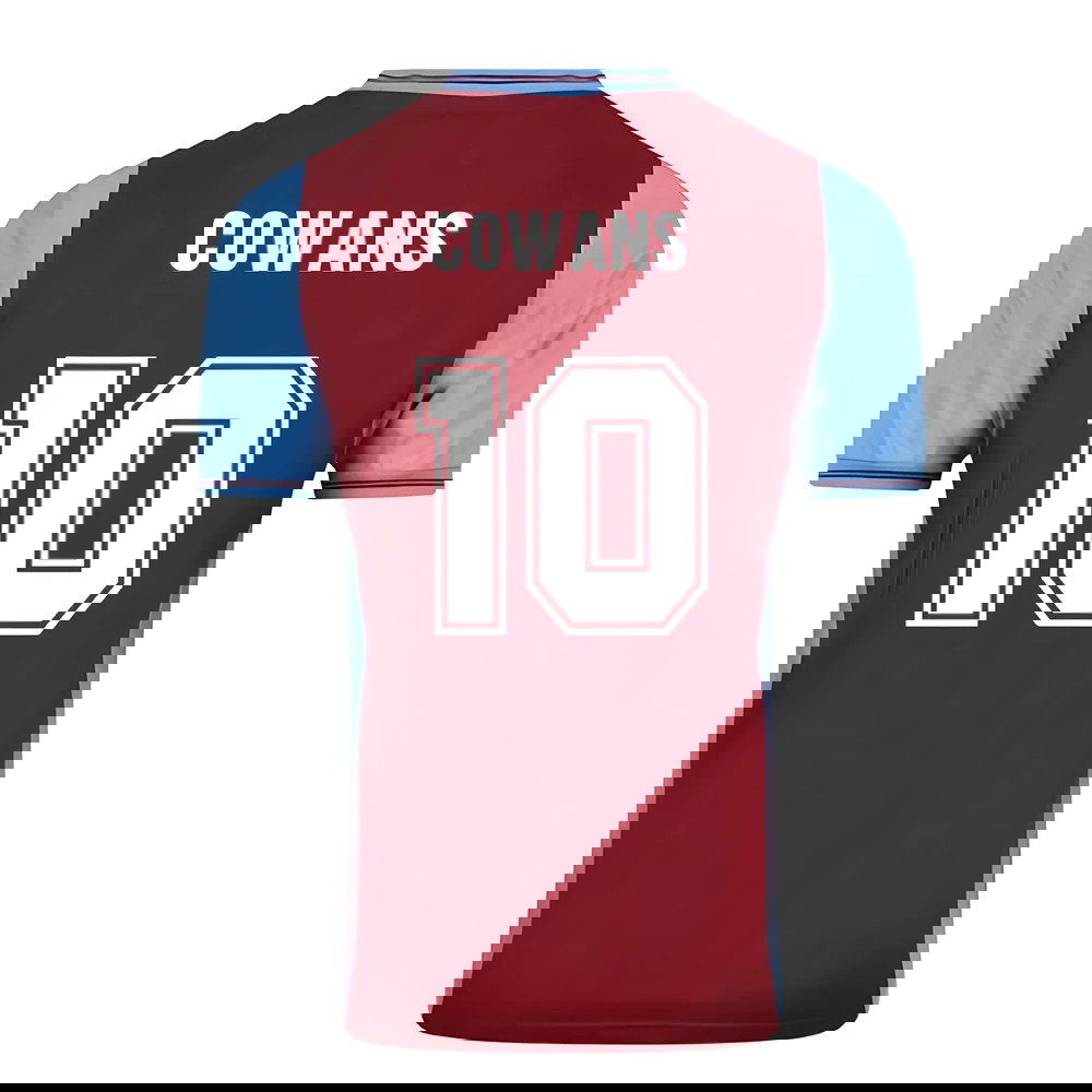 Score Draw Aston Villa 1982 Champions Of Europe Retro Football Shirt (Cowans 10)