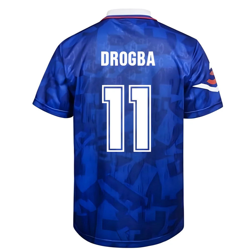 Score Draw Chelsea 1992 Retro Football Shirt (DROGBA 11)